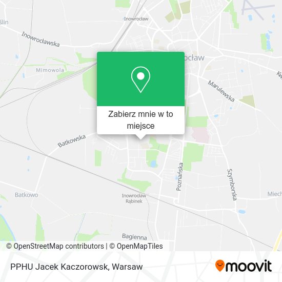 Mapa PPHU Jacek Kaczorowsk