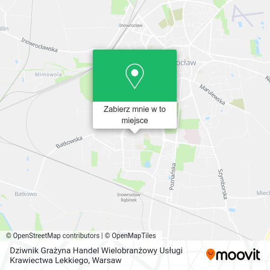 Mapa Dziwnik Grażyna Handel Wielobranżowy Usługi Krawiectwa Lekkiego