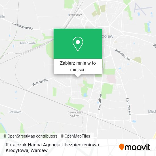 Mapa Ratajczak Hanna Agencja Ubezpieczeniowo Kredytowa