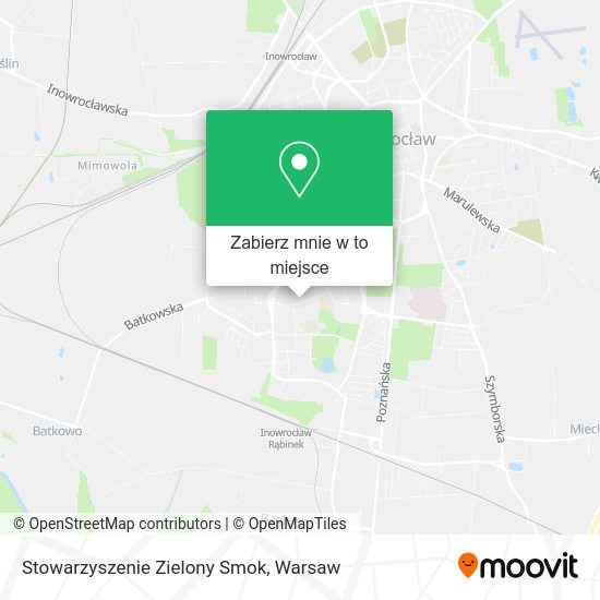 Mapa Stowarzyszenie Zielony Smok