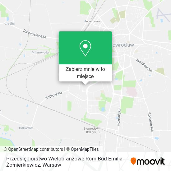 Mapa Przedsiębiorstwo Wielobranżowe Rom Bud Emilia Żołnierkiewicz