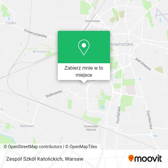 Mapa Zespół Szkół Katolickich