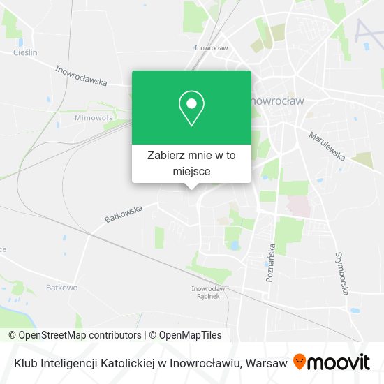 Mapa Klub Inteligencji Katolickiej w Inowrocławiu