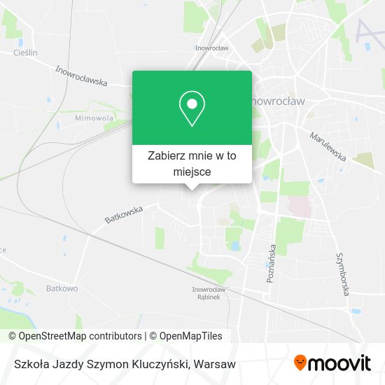 Mapa Szkoła Jazdy Szymon Kluczyński