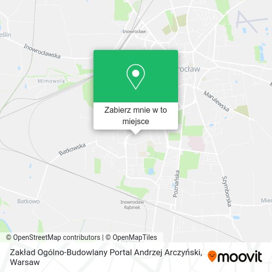 Mapa Zakład Ogólno-Budowlany Portal Andrzej Arczyński