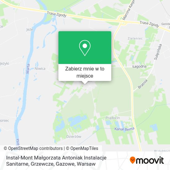 Mapa Instal-Mont Małgorzata Antoniak Instalacje Sanitarne, Grzewcze, Gazowe