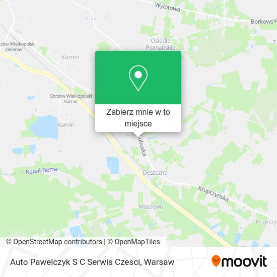 Mapa Auto Pawelczyk S C Serwis Czesci