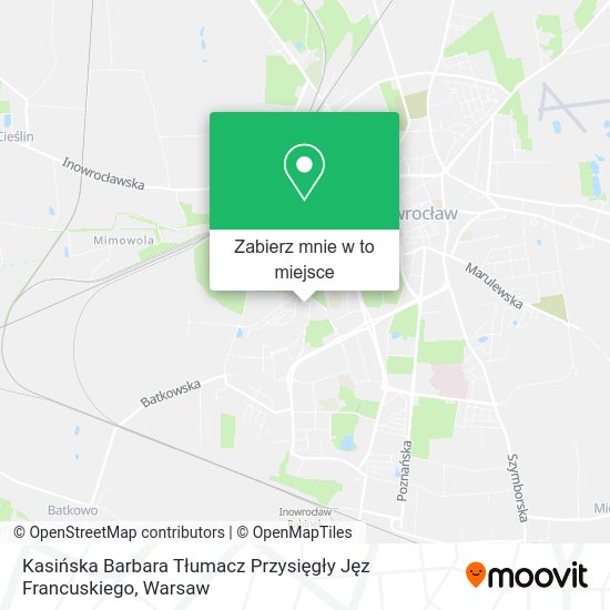 Mapa Kasińska Barbara Tłumacz Przysięgły Jęz Francuskiego