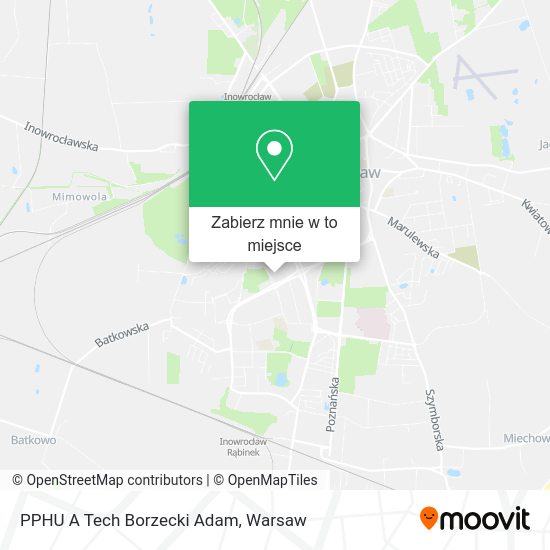 Mapa PPHU A Tech Borzecki Adam