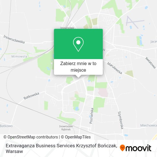 Mapa Extravaganza Business Services Krzysztof Bończak