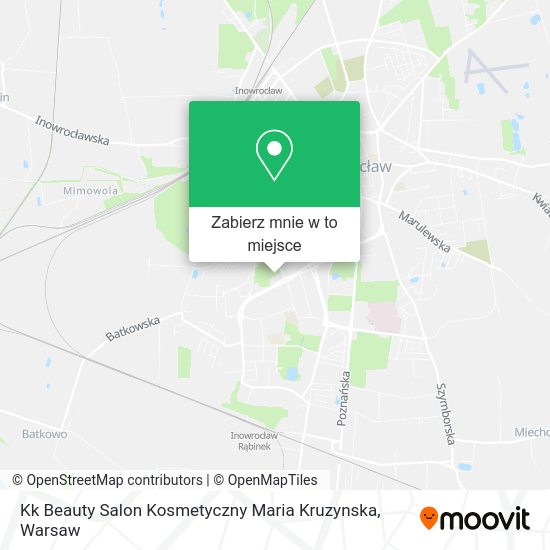 Mapa Kk Beauty Salon Kosmetyczny Maria Kruzynska