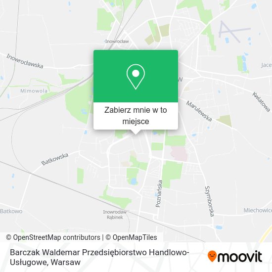 Mapa Barczak Waldemar Przedsiębiorstwo Handlowo-Usługowe