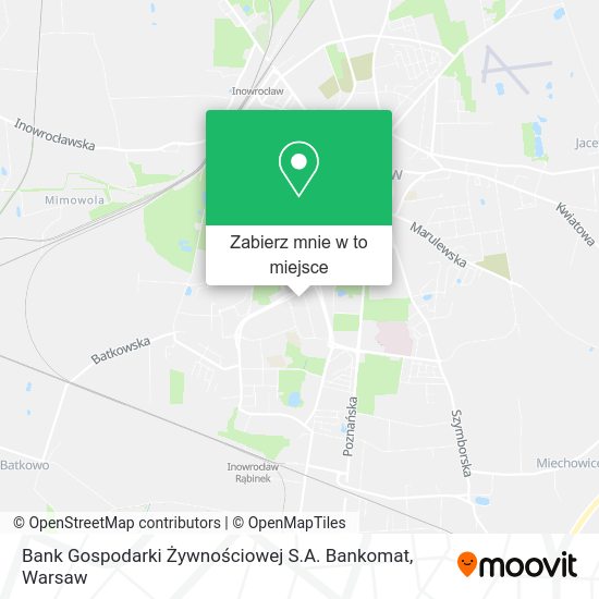 Mapa Bank Gospodarki Żywnościowej S.A. Bankomat