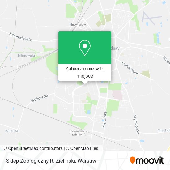 Mapa Sklep Zoologiczny R. Zieliński