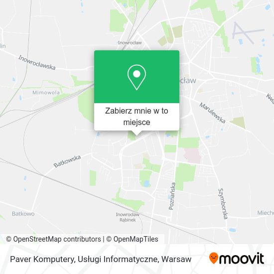 Mapa Paver Komputery, Usługi Informatyczne