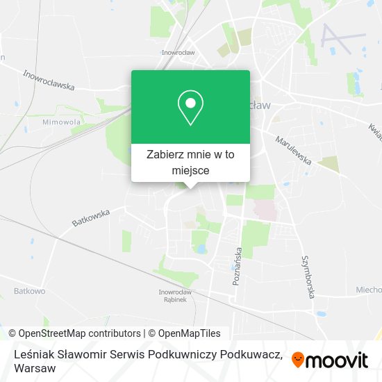 Mapa Leśniak Sławomir Serwis Podkuwniczy Podkuwacz