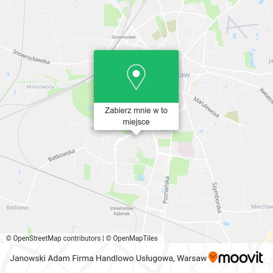 Mapa Janowski Adam Firma Handlowo Usługowa