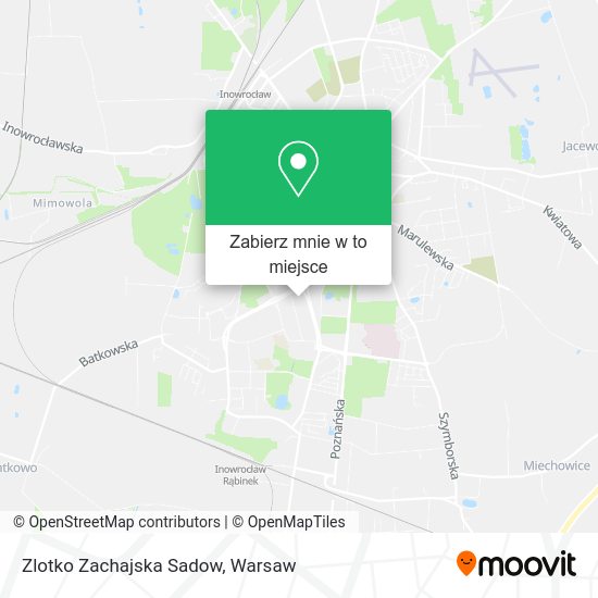 Mapa Zlotko Zachajska Sadow