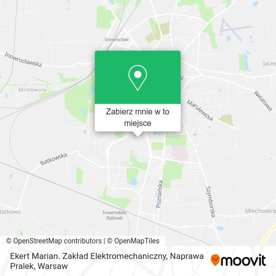 Mapa Ekert Marian. Zakład Elektromechaniczny, Naprawa Pralek