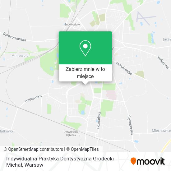 Mapa Indywidualna Praktyka Dentystyczna Grodecki Michał