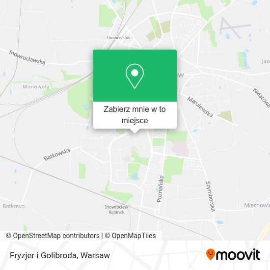 Mapa Fryzjer i Golibroda