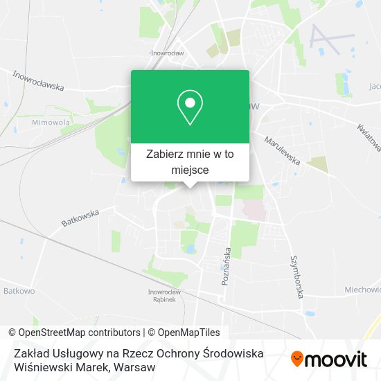 Mapa Zakład Usługowy na Rzecz Ochrony Środowiska Wiśniewski Marek