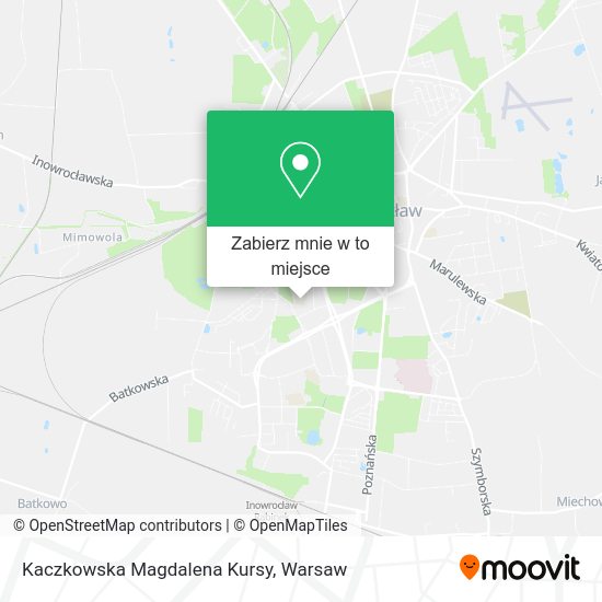 Mapa Kaczkowska Magdalena Kursy