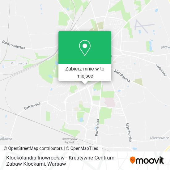 Mapa Klockolandia Inowrocław - Kreatywne Centrum Zabaw Klockami