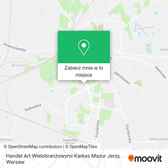 Mapa Handel Art Wielobranżowymi Karkas Mazur Jerzy