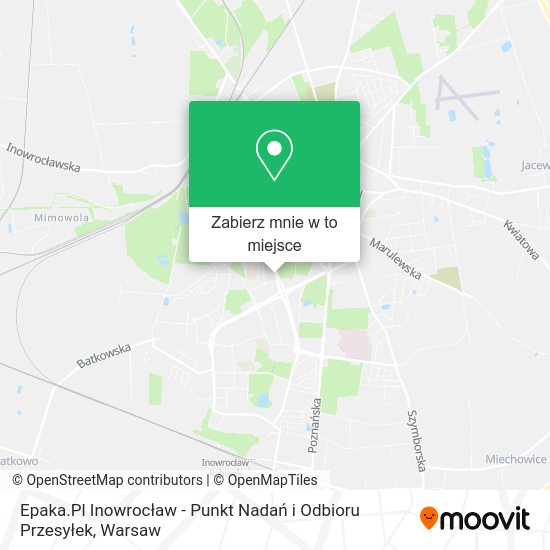 Mapa Epaka.Pl Inowrocław - Punkt Nadań i Odbioru Przesyłek