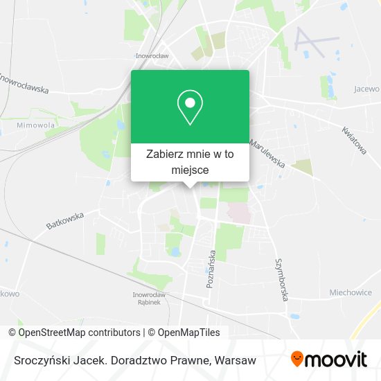 Mapa Sroczyński Jacek. Doradztwo Prawne