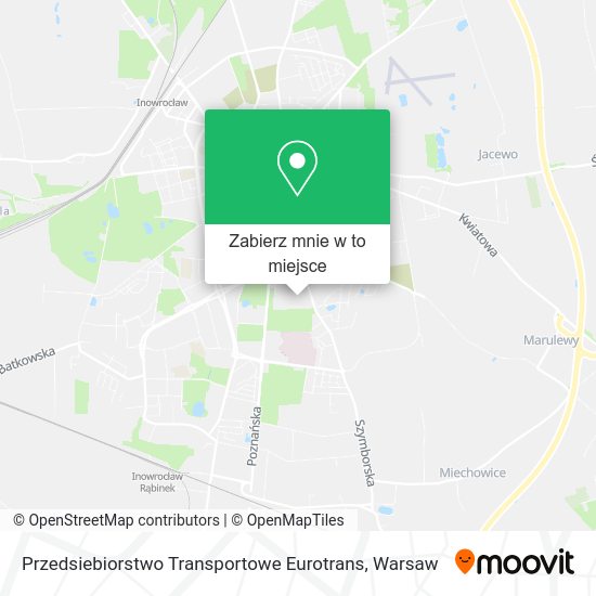 Mapa Przedsiebiorstwo Transportowe Eurotrans