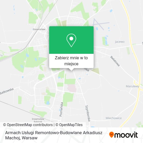 Mapa Armach Usługi Remontowo-Budowlane Arkadiusz Machoj