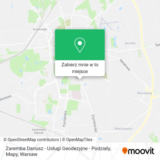 Mapa Zaremba Dariusz - Usługi Geodezyjne - Podziały, Mapy