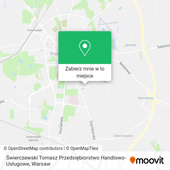 Mapa Świerczewski Tomasz Przedsiębiorstwo Handlowo-Usługowe