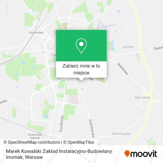 Mapa Marek Kowalski Zakład Instalacyjno-Budowlany Inomak