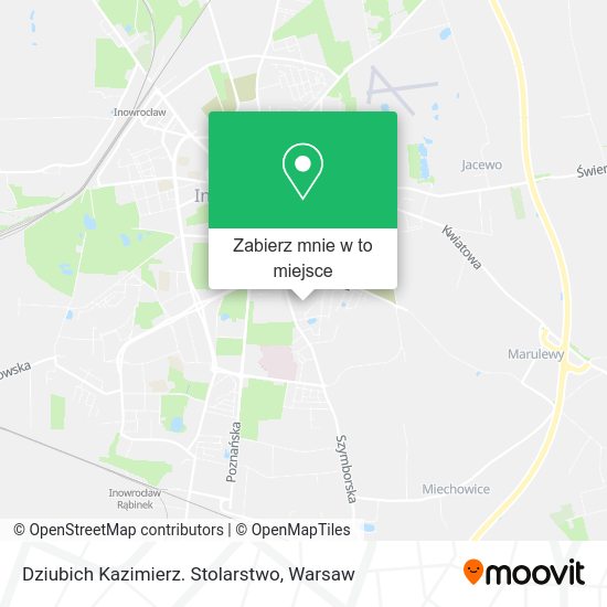 Mapa Dziubich Kazimierz. Stolarstwo