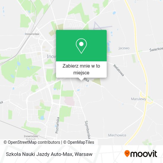 Mapa Szkoła Nauki Jazdy Auto-Max