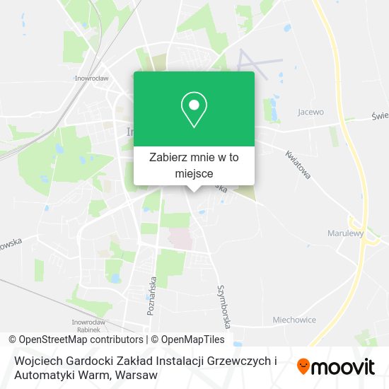 Mapa Wojciech Gardocki Zakład Instalacji Grzewczych i Automatyki Warm