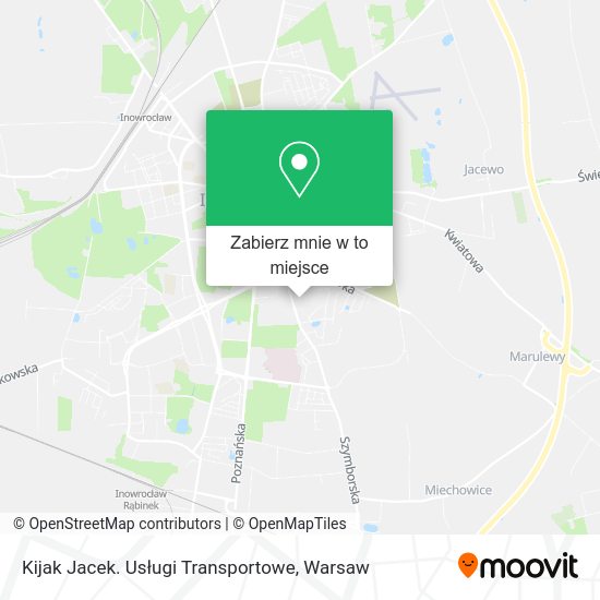 Mapa Kijak Jacek. Usługi Transportowe