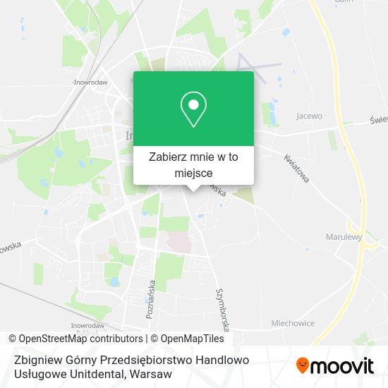 Mapa Zbigniew Górny Przedsiębiorstwo Handlowo Usługowe Unitdental