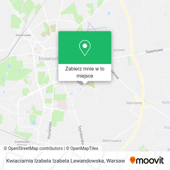 Mapa Kwiaciarnia Izabela Izabela Lewandowska