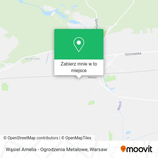 Mapa Wąsiel Amelia - Ogrodzenia Metalowe