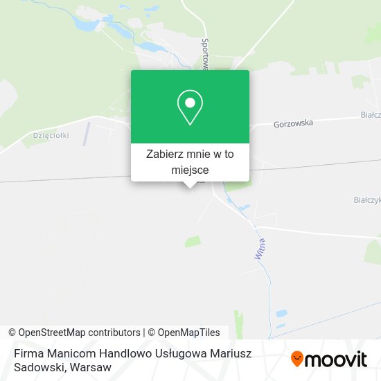 Mapa Firma Manicom Handlowo Usługowa Mariusz Sadowski