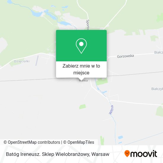 Mapa Batóg Ireneusz. Sklep Wielobranżowy