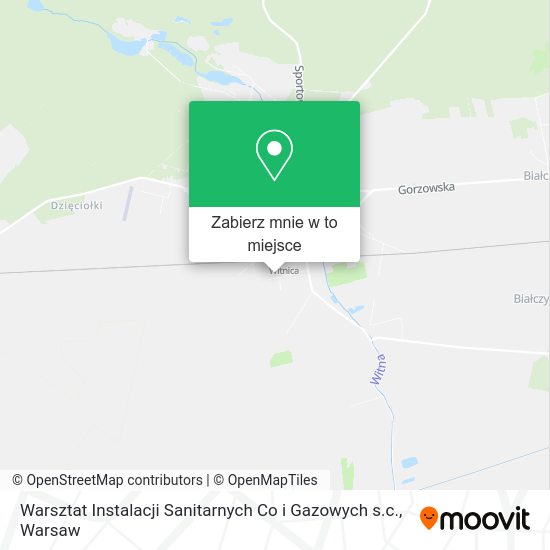 Mapa Warsztat Instalacji Sanitarnych Co i Gazowych s.c.