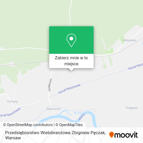 Mapa Przedsiębiorstwo Wielobranżowe Zbigniew Pęczak