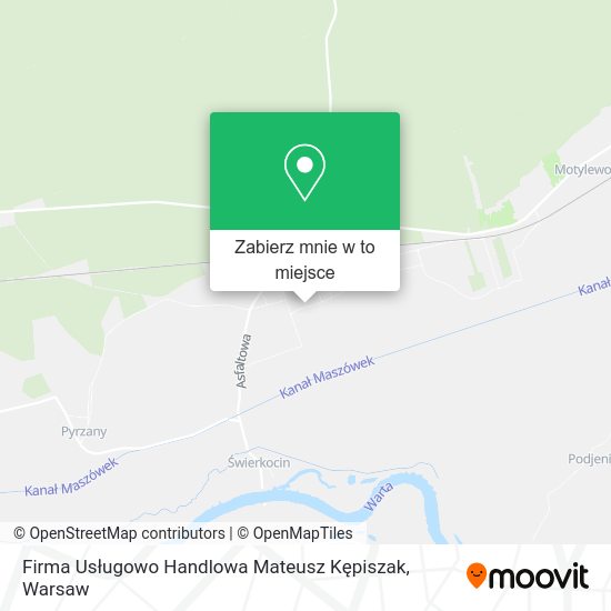 Mapa Firma Usługowo Handlowa Mateusz Kępiszak