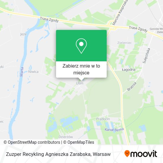 Mapa Zuzper Recykling Agnieszka Zarabska