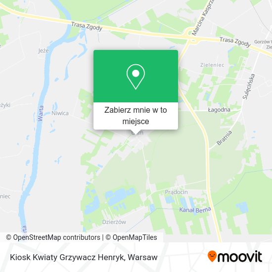 Mapa Kiosk Kwiaty Grzywacz Henryk